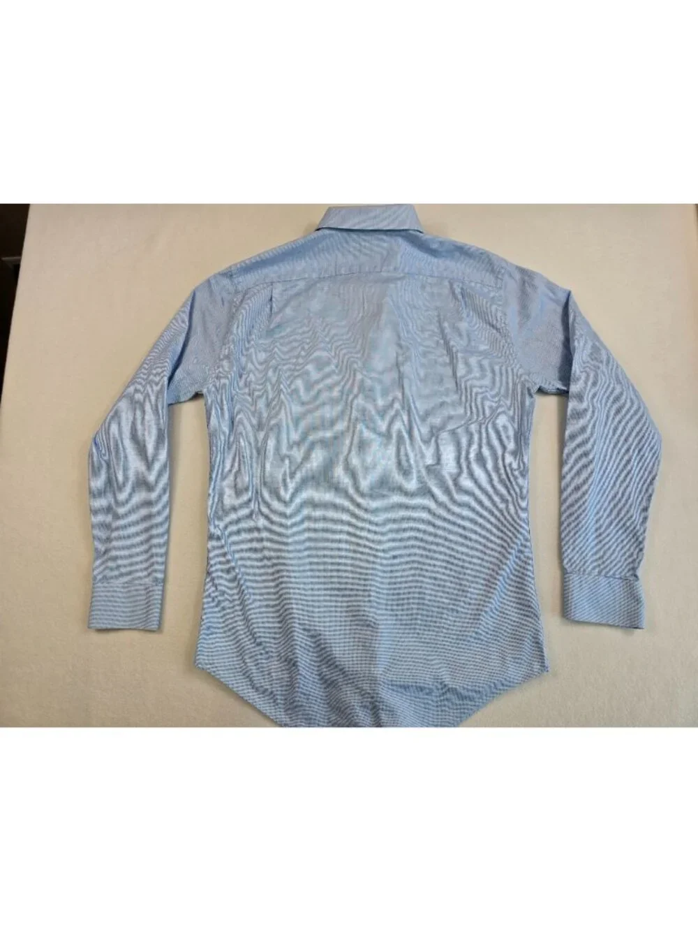 Nordstrom Rack Trim Fit Light Blue Long Sleeve Button-Down Shirt Size 15.5 34/35 - Picture 4 of 5